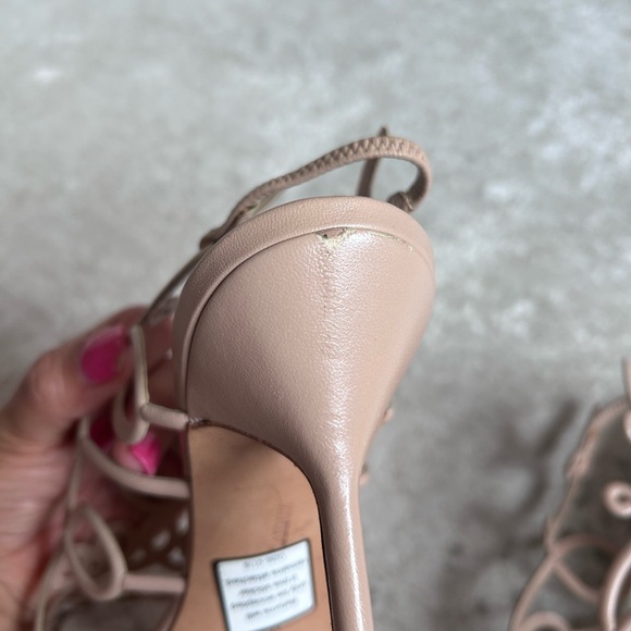 Manolo Blahnik Beige Strappy Heels - Picture 5 of 6